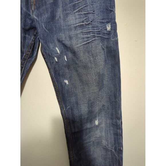 Just Cavali Ittierre Blue Distressed Denim Jeans Made in Italy Womens 28 42 - Picture 3 of 11
